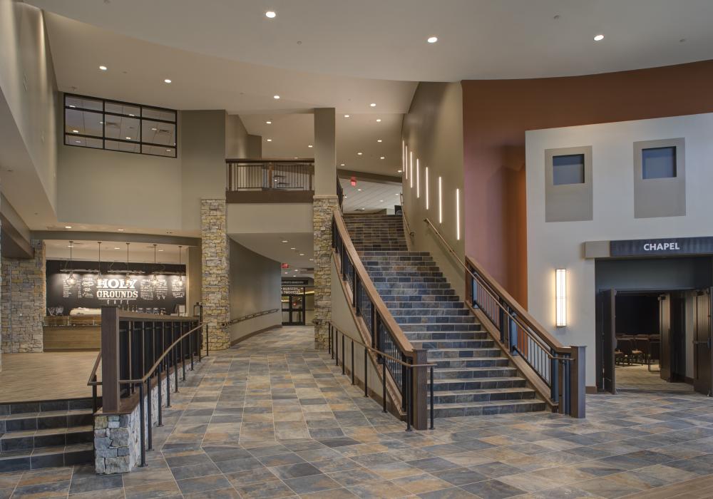 Cornerstone church stairway
